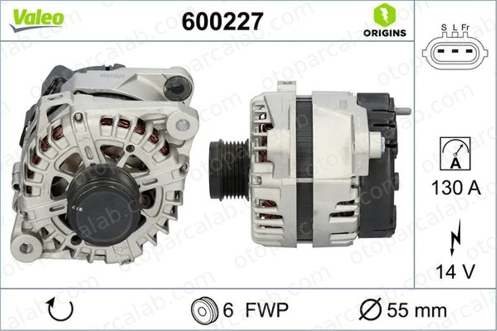 VALEO 600227 Alternatör HYUNDAI SANTA FÉ III 373002G700