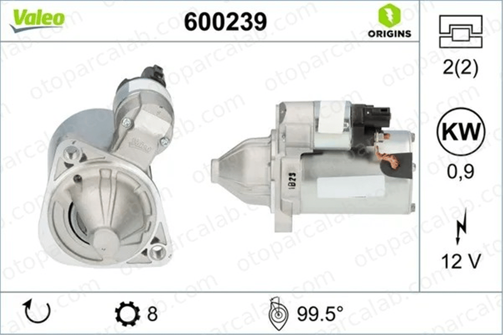 VALEO 600239 Marş Dinamosu HYUNDAI i30 i30 Station wagon 600239 361002B500