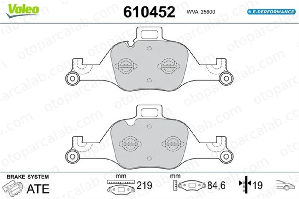 VALEO 610452 Fren Disk Balata Ön BMW 5 5 Touring 610452 34106883469