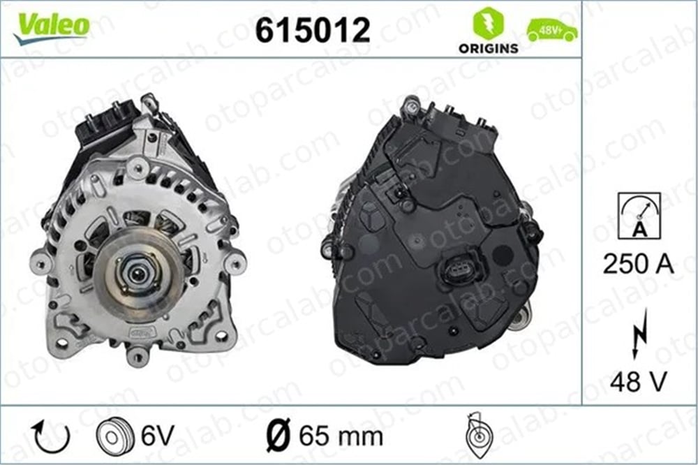 VALEO 615012 Alternatör VW GOLF VIII Variant AUDI A3 Limousine 5E903018G 05E903018G