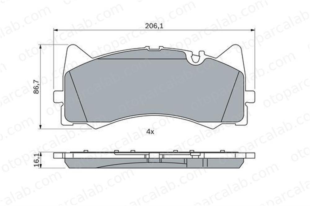 VALEO 670251 Fren Disk Balata Ön MERCEDES-BENZ AMG GT AMG GT Roadster 4204700 000 420 47 00