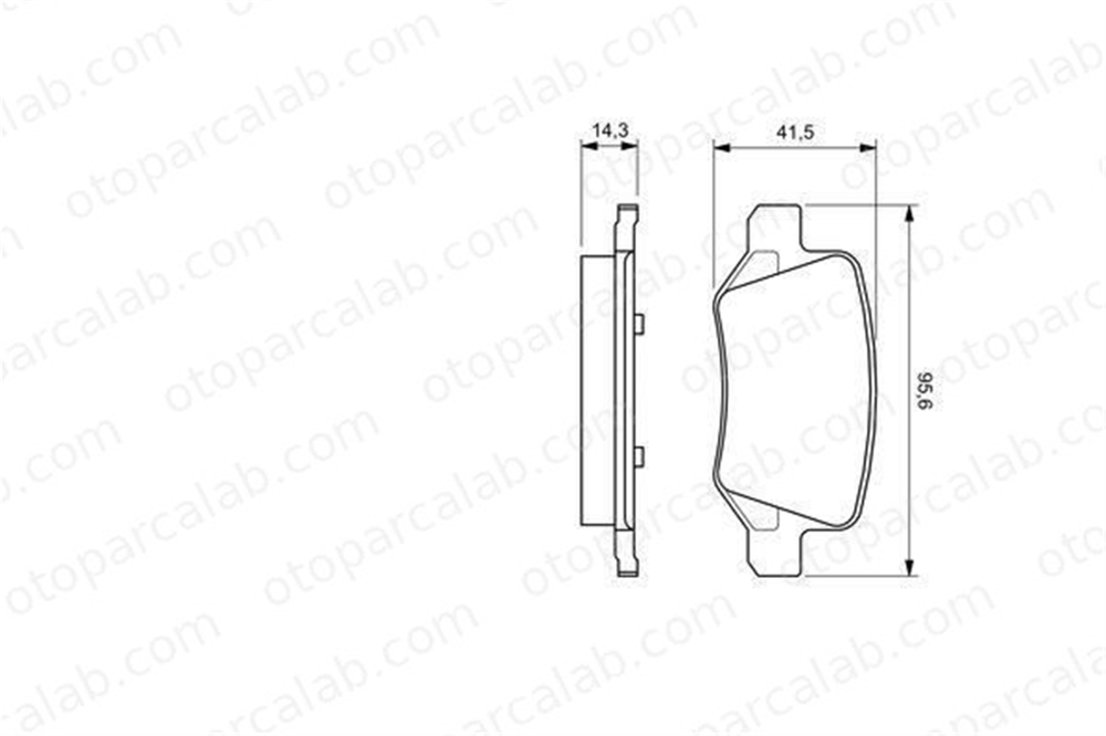 VALEO 670583 Fren Disk Balata Ön MERCEDES-BENZ A-SERISI B-SERISI Sports Tourer A1694201120 1684200420