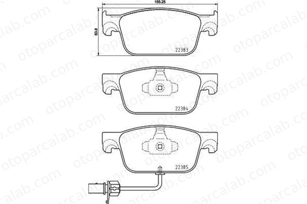 VALEO 670585 Fren Disk Balata Ön AUDI A4 B9 A4 B9 Avant 8W0698151K 8W0698151AA