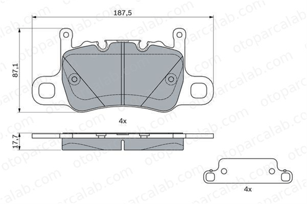VALEO 670608 Fren Disk Balata Arka PORSCHE 911 911 Cabrio 99135294601 971698451E