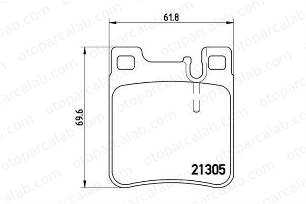 VALEO 670617 Fren Disk Balata Arka MERCEDES-BENZ E-SERISI T-Model E-SERISI A0024200520 A0024201620