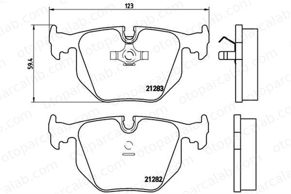 VALEO 670693 Fren Disk Balata Arka BMW 8 5 3421115934 1159344