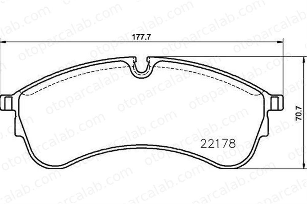 VALEO 670713 Fren Disk Balata Ön VW CRAFTER Panelvan/Van CRAFTER Platform şasi 2N0698151A 65508206001