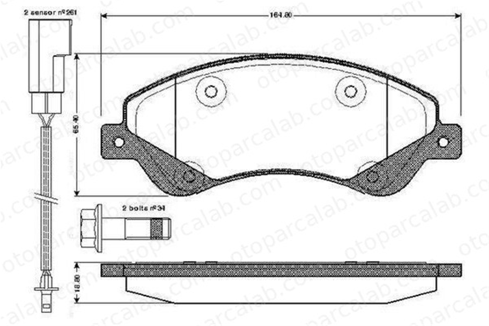 VALEO 670818 Fren Disk Balata Ön FORD TRANSIT Minibüs/Otobüs TRANSIT Panelvan/Van 1371403 1433954