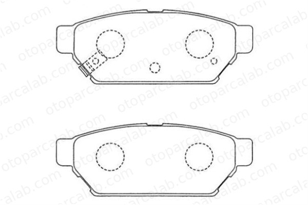 VALEO 670844 Fren Disk Balata Arka MITSUBISHI CARISMA LANCER V MB928314 MR205377