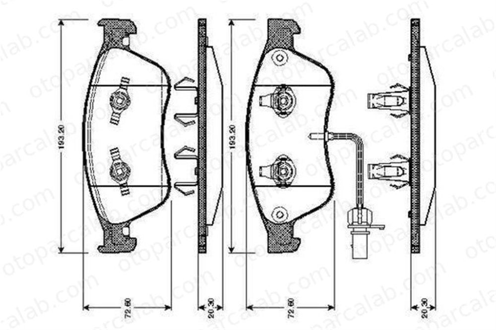 VALEO 670845 Fren Disk Balata Ön AUDI A6 C6 Avant A6 C6 4D0698151AB 4E0698151