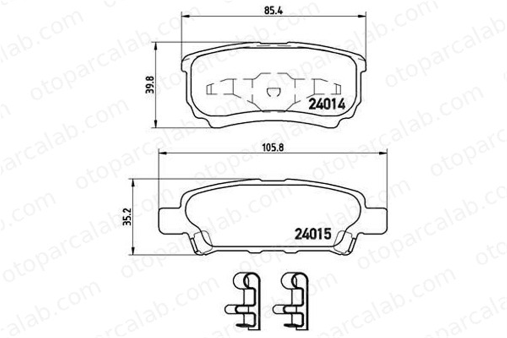 VALEO 670852 Fren Disk Balata Arka MITSUBISHI LANCER VIII LANCER VIII Sportback MN116929 986424814