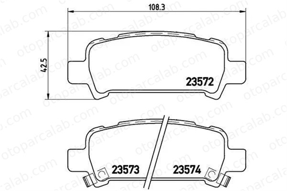 VALEO 670895 Fren Disk Balata Arka SUBARU FORESTER IMPREZA Hatchback 26696FC002 26296FC001