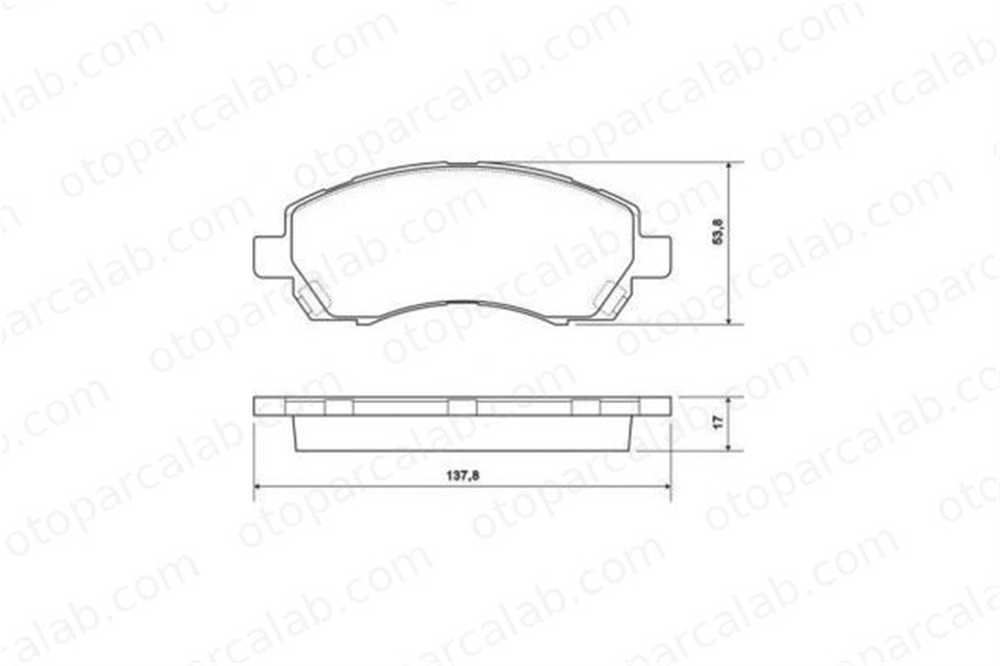 VALEO 670915 Fren Disk Balata Ön SUBARU IMPREZA Station wagon IMPREZA Sedan 26296AC010 26296AC011