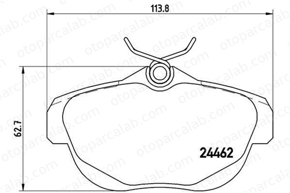 VALEO 670939 Fren Disk Balata Arka CITROËN C6 1617277480 425329