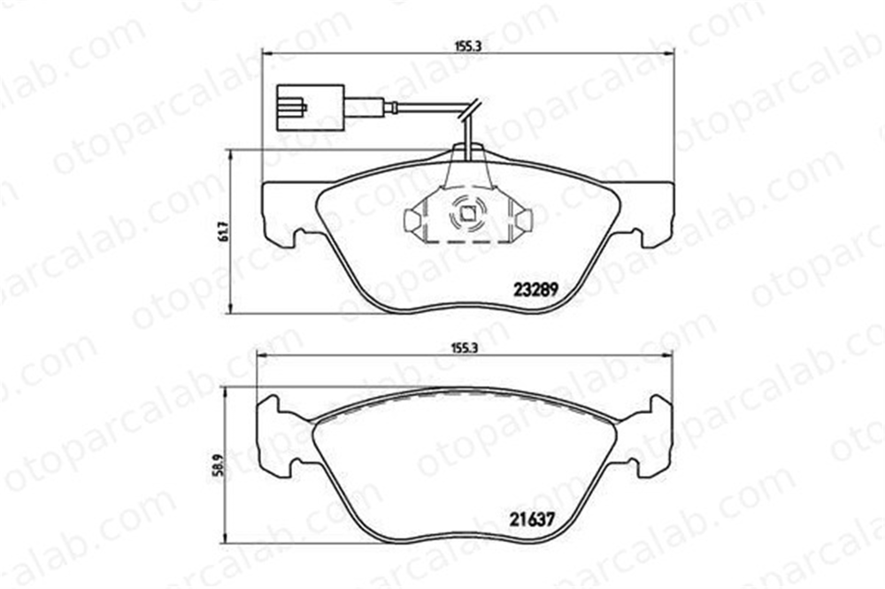 VALEO 670990 Fren Disk Balata Ön ALFA ROMEO 156 156 Sportwagon 9950778 0009950778