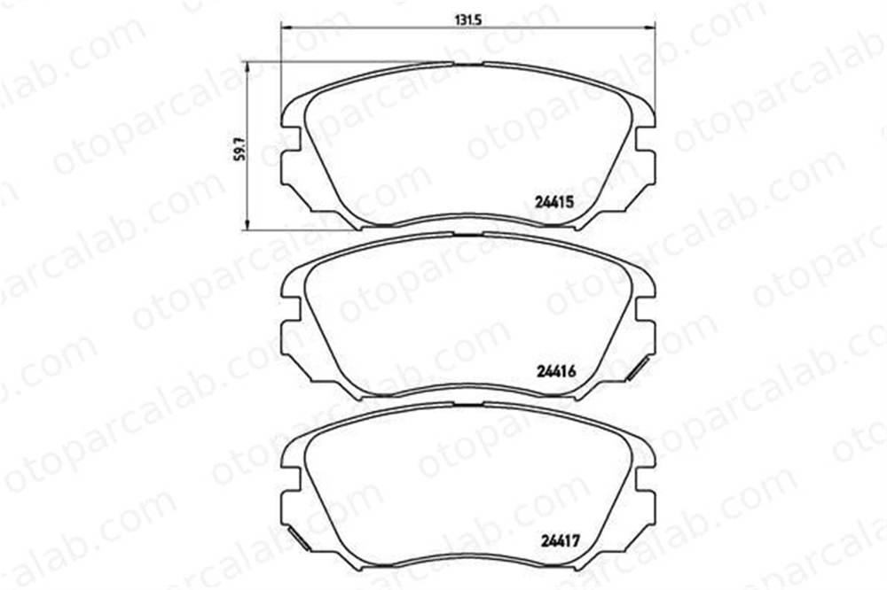 VALEO 671047 Fren Disk Balata Ön OPEL INSIGNIA A INSIGNIA A Sports Tourer 1605236 13237753