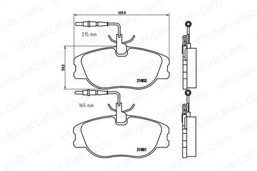VALEO 671064 Fren Disk Balata Ön CITROËN EVASION MPV FIAT SCUDO Minibüs/Otobüs 425109 425110