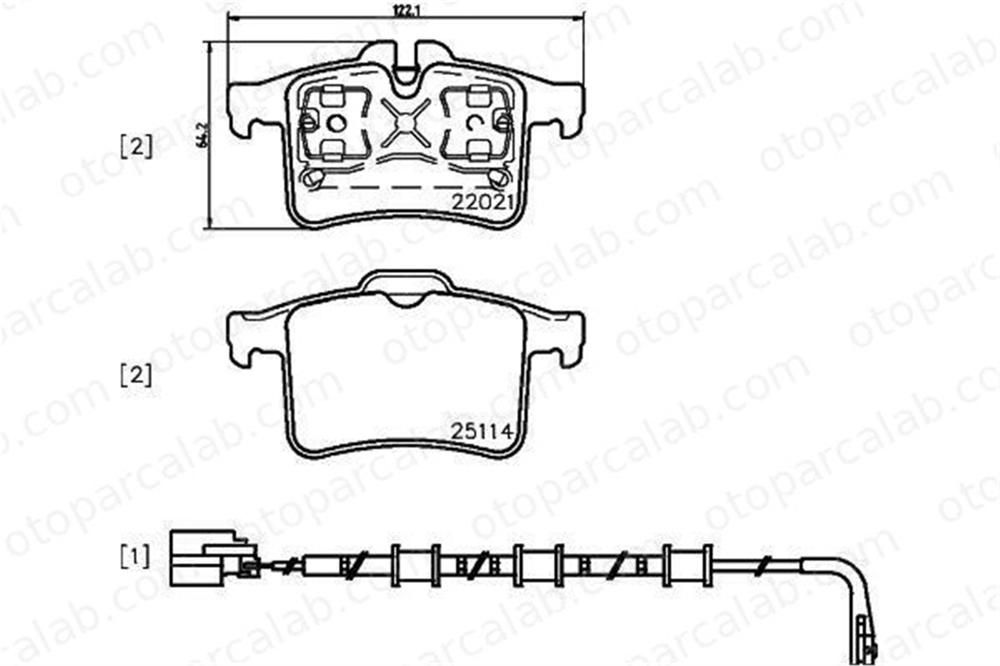 VALEO 671079 Fren Disk Balata Arka JAGUAR XK II Coupe XK II Cabrio C2P25493 CW832200AA