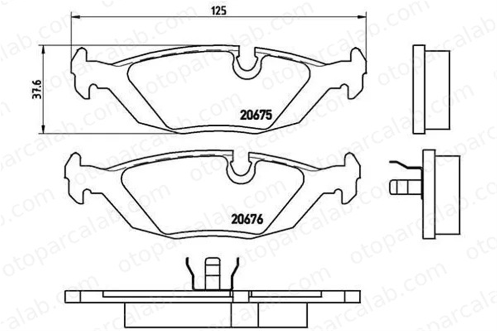VALEO 671103 Fren Disk Balata Arka BMW 3 5 34211153196 1153196