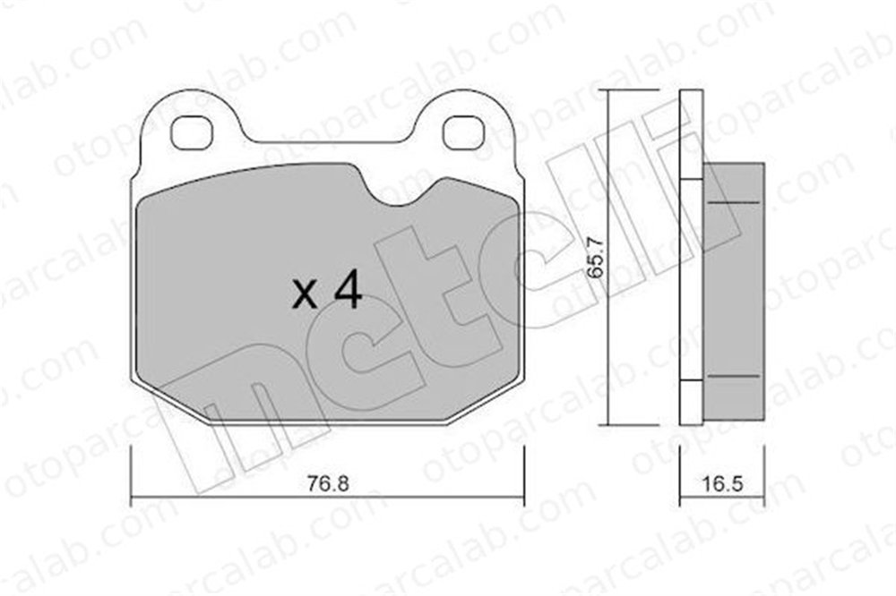 VALEO 671108 Fren Disk Balata Ön OPEL REKORD E REKORD E Station wagon 1605300 1605321