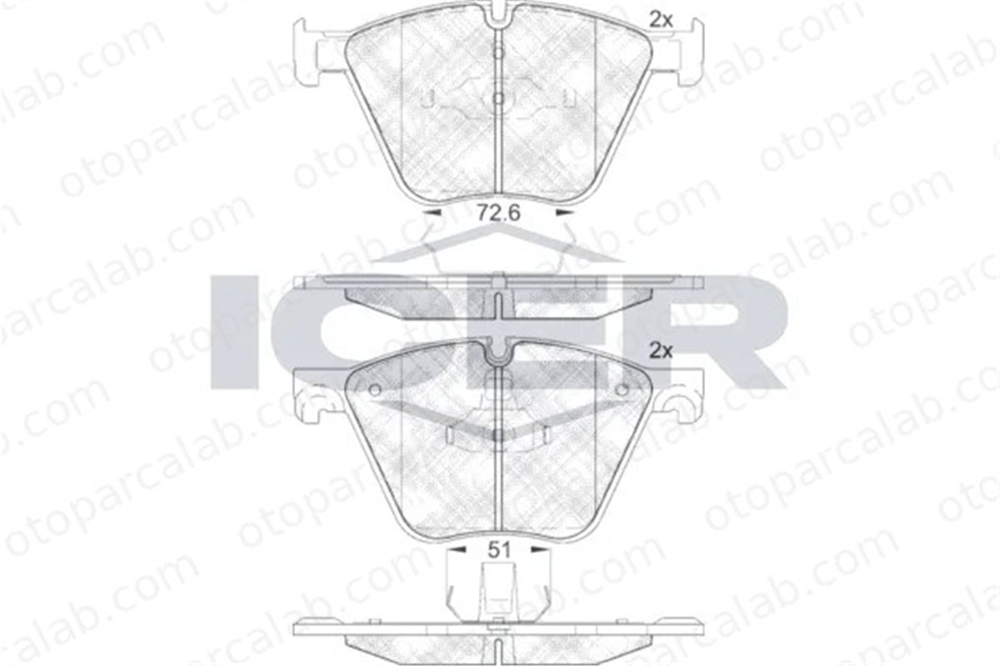 VALEO 671159 Fren Disk Balata Ön BMW 7 X5 34112413080 34116783554
