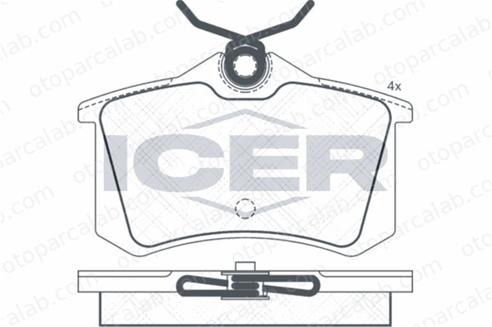 VALEO 671180 Fren Disk Balata Arka LANCIA DELTA I GAMMA 9944395