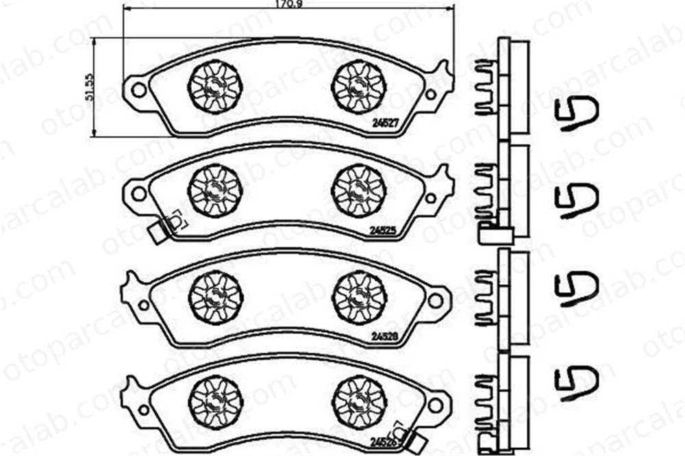 VALEO 671184 Fren Disk Balata Ön FORD USA MUSTANG Convertible MUSTANG Coupe 10104485 12518935
