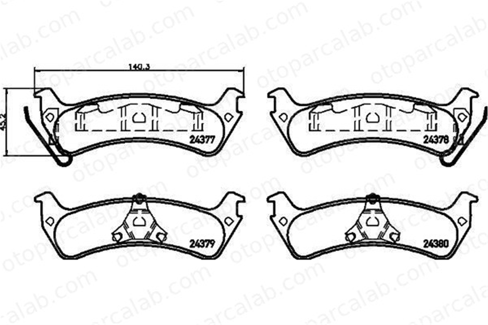 VALEO 671190 Fren Disk Balata Arka FORD USA WINDSTAR WINDSTAR VAN 3538978 F58A2M008BA
