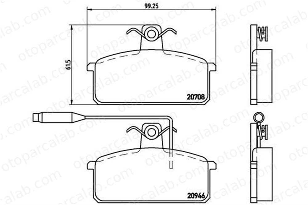 VALEO 671197 Fren Disk Balata Ön SEAT IBIZA I RONDA SE021165081B SE127165081A