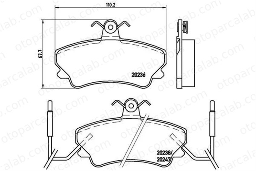 VALEO 671382 Fren Disk Balata Ön RENAULT ESPACE II ESPACE II VAN 6025170170 6025171456