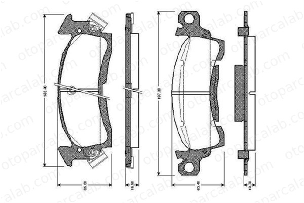 VALEO 671480 Fren Disk Balata Ön CHEVROLET CAPRICE CAPRICE Station wagon 1154458 1154578