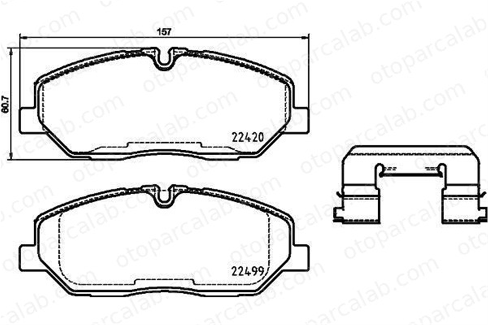 VALEO 671619 Fren Disk Balata Ön HYUNDAI H350 Minibüs/Otobüs H350 Panelvan/Van 5810159A10