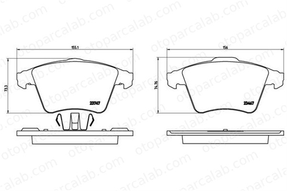VALEO 671651 Fren Disk Balata Ön VW TRANSPORTER T5 Minibüs/Otobüs TRANSPORTER T5 Panelvan/Van 7H0698151 7H0698151B