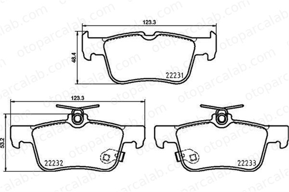 VALEO 671715 Fren Disk Balata Arka FORD KUGA II GALAXY III MEK1GJ2M008AA 2209329
