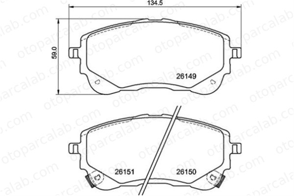 VALEO 671718 Fren Disk Balata Ön TOYOTA COROLLA Sedan COROLLA Hatchback 446502470 04465-02470