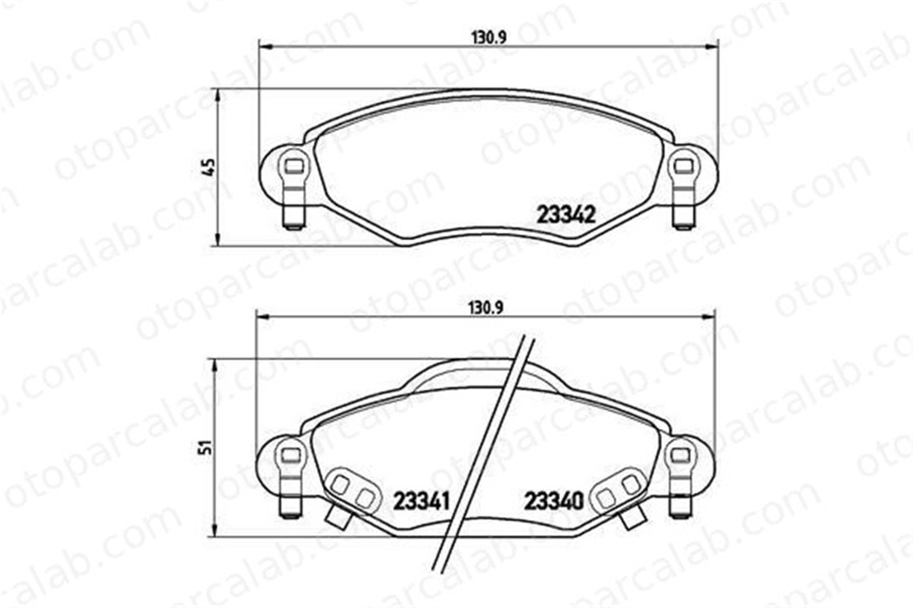 VALEO 671736 Fren Disk Balata Ön TOYOTA YARIS 44650D010 04465-0D010