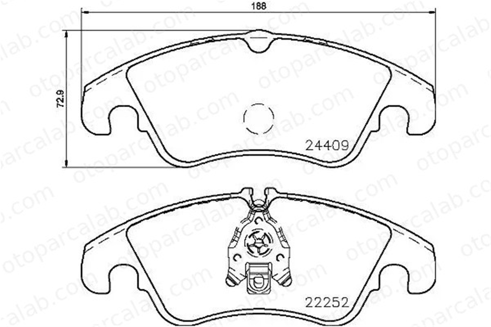 VALEO 671749 Fren Disk Balata Ön AUDI A6 C7 A6 C7 Avant 8K0698151D 4G0698151