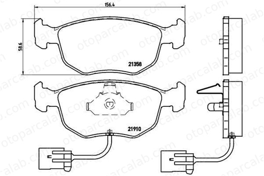 VALEO 671778 Fren Disk Balata Ön FORD MONDEO I MONDEO I Sedan 1022078 1097769