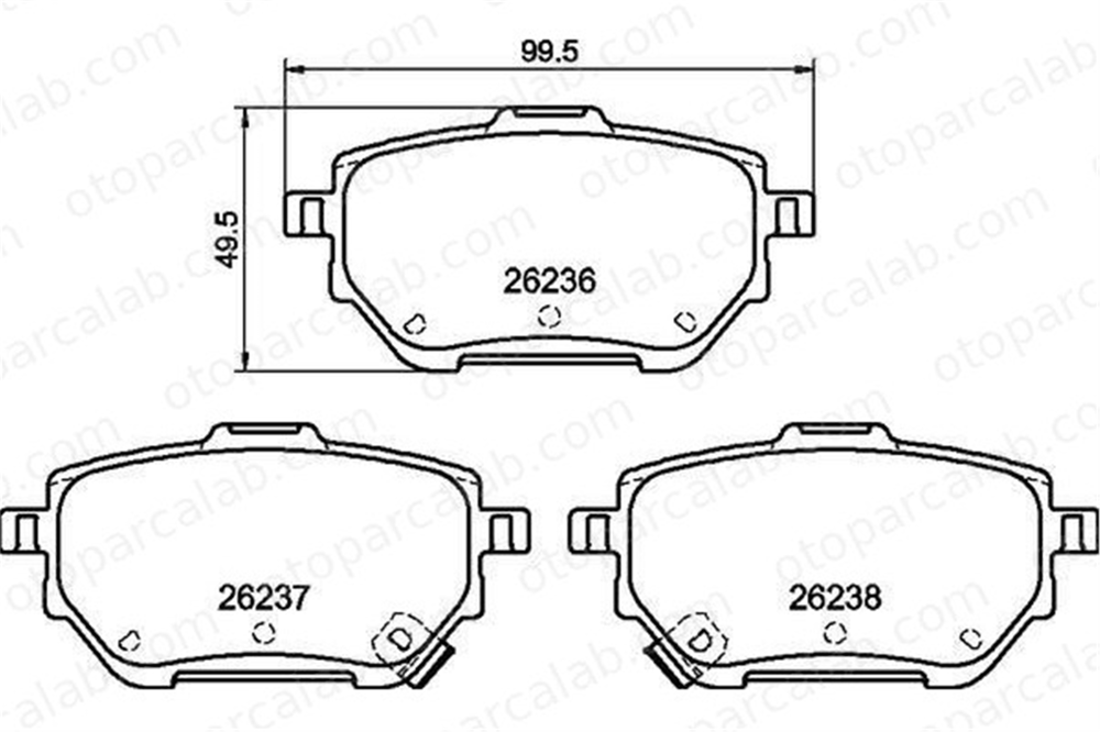 VALEO 671817 Fren Disk Balata Arka TOYOTA COROLLA Sedan YARIS CROSS 446602410 04466-02410