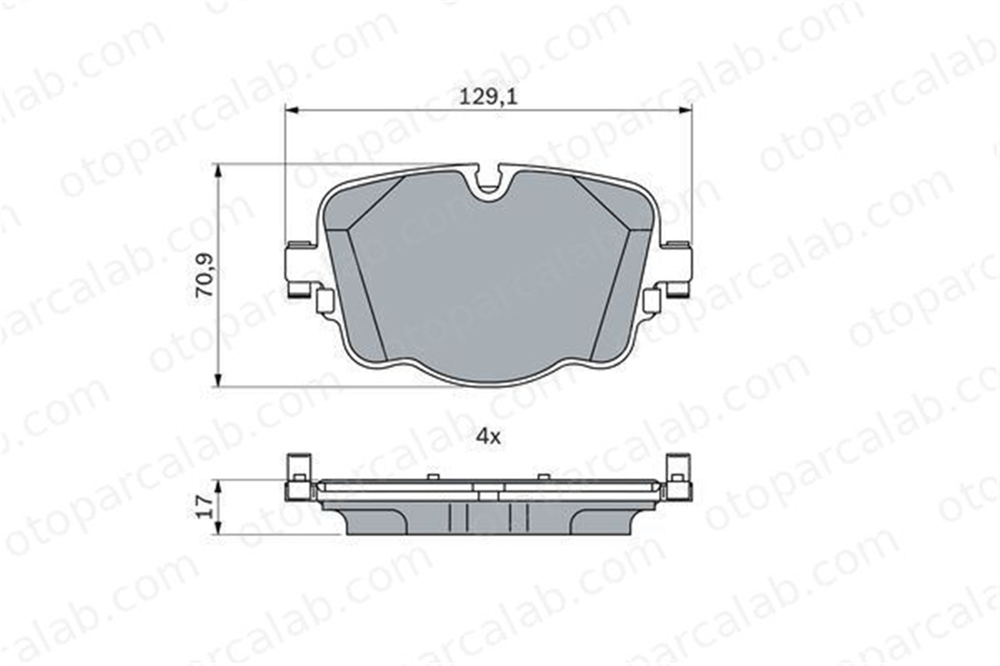 VALEO 671819 Fren Disk Balata Arka AUDI A8 D5 BENTLEY BENTAYGA 4M0698451C 4M0698451AE