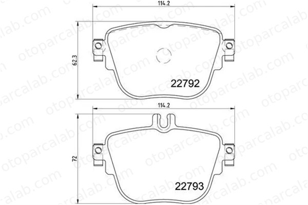 VALEO 671865 Fren Disk Balata Arka MERCEDES-BENZ E-SERISI E-SERISI T-Model A0004206200 4207903
