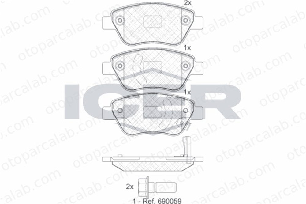 VALEO 672425 Fren Disk Balata Ön OPEL CORSA D FIAT DOBLO Kasa/büyük limuzin 1605153 1605258