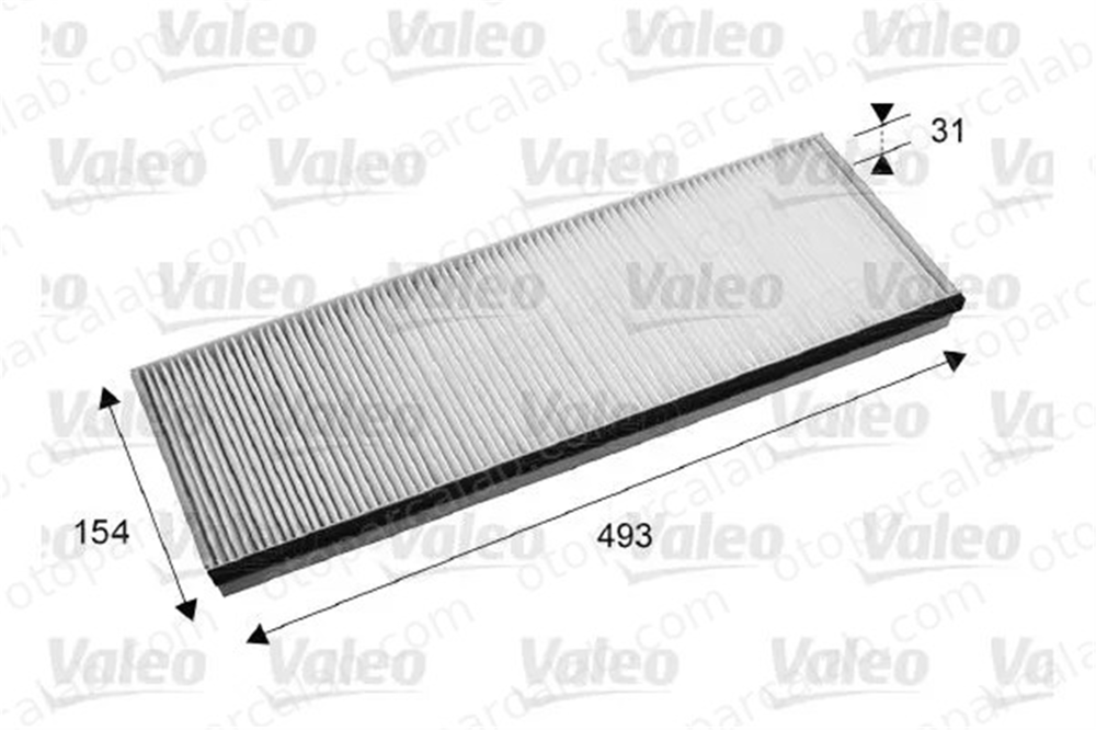 VALEO 716058 Polen Filtresi MERCEDES-BENZ AROCS ACTROS MP4 / MP5 18357147 0018357147