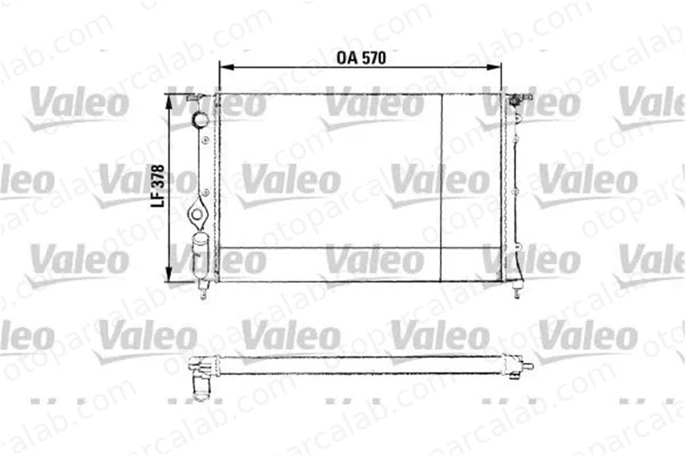 VALEO 730551 Su Radyatörü RENAULT 19 II Chamade 19 II 7700816323 7701047889
