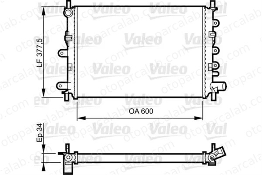 VALEO 730856 Su Radyatörü FORD ESCORT V ESCORT V Turnier 214005447R 1664633