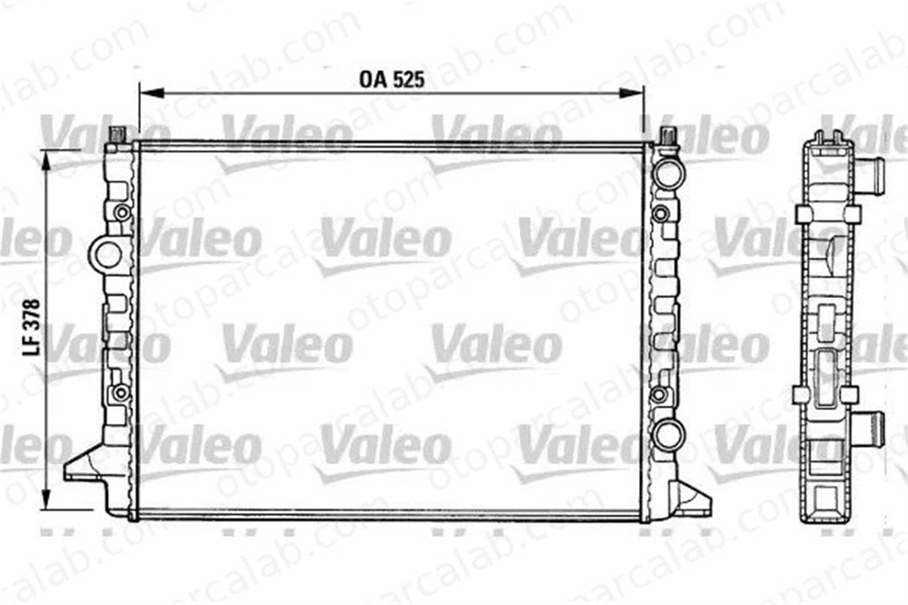 VALEO 731007 Su Radyatörü VW PASSAT B3/B4 Variant PASSAT B3/B4 3A0121253AA