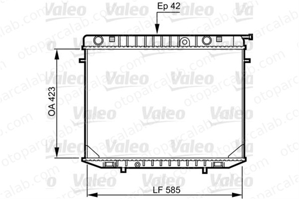 VALEO 731237 Su Radyatörü OPEL FRONTERA A FRONTERA A Sport 1300121 1300157