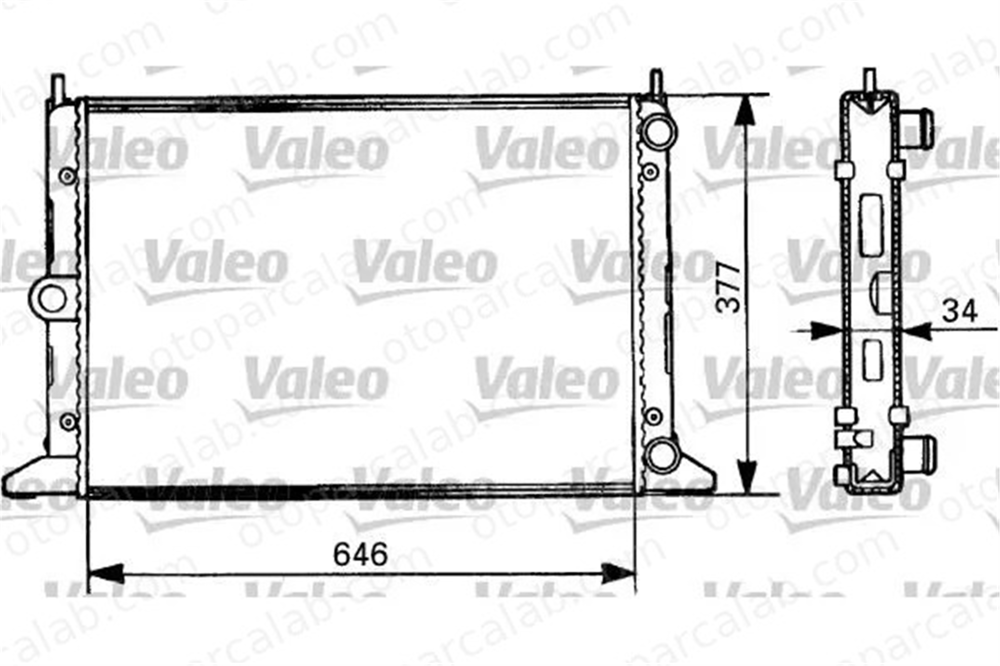 VALEO 731386 Su Radyatörü SEAT ALHAMBRA ALHAMBRA VAN 1112484 98VW8005AA