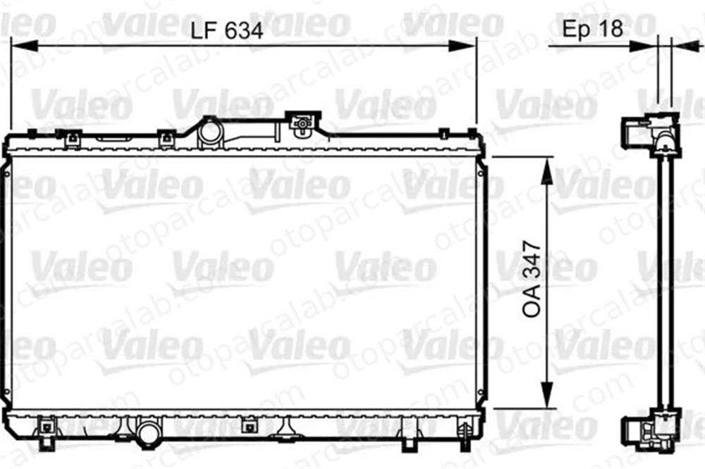 VALEO 731441 Su Radyatörü TOYOTA COROLLA COROLLA Liftback 84208036 1640002170