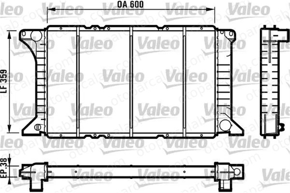 VALEO 731492 Su Radyatörü FORD TRANSIT Panelvan/Van TRANSIT Platform şasi 6640240 6912241
